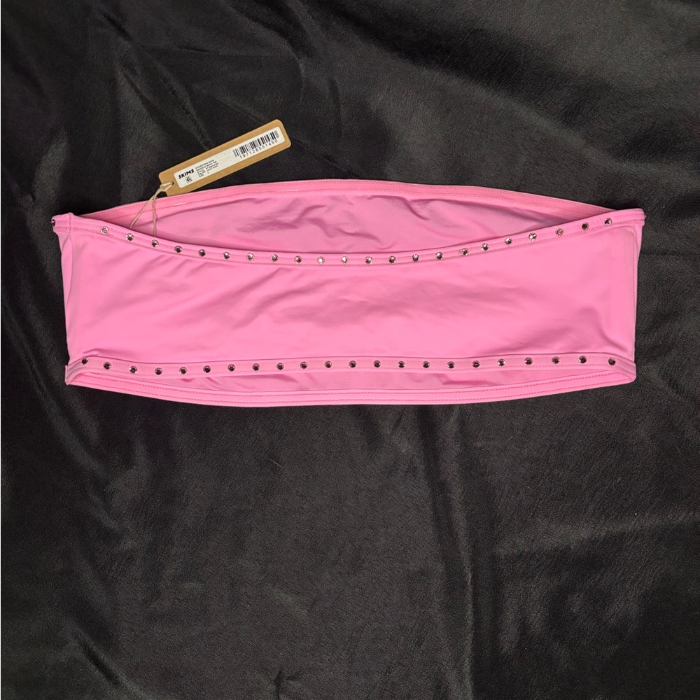 SKIMS Rhinestone Swim Bandeau - Picture 3 of 5
